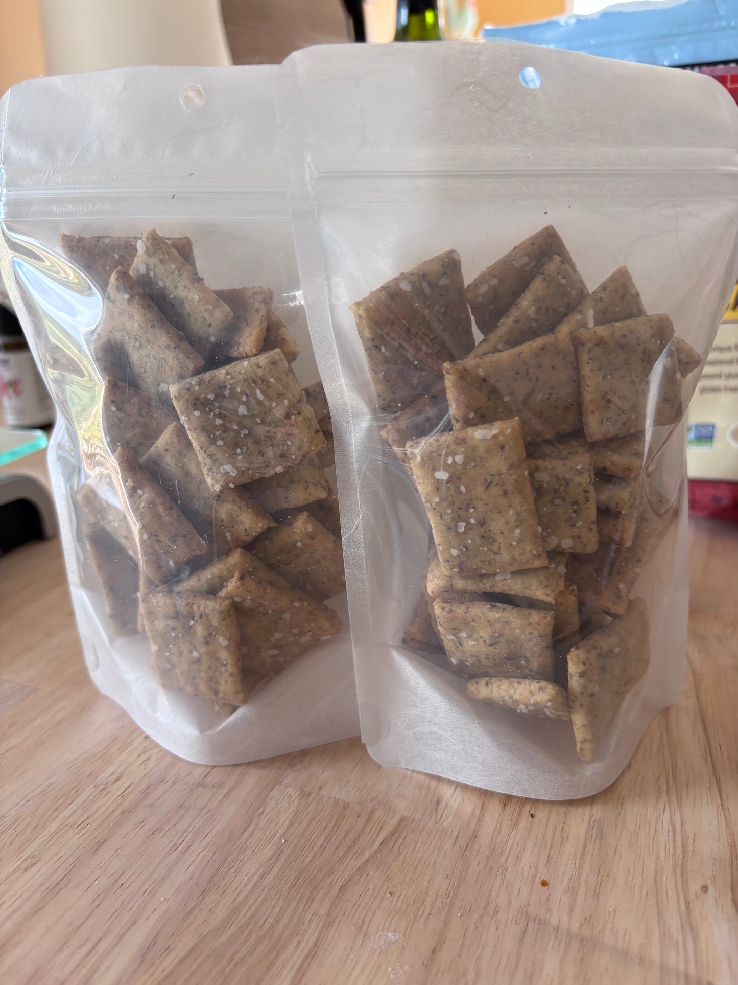 Gluten Free Vegan Protein Crackers
