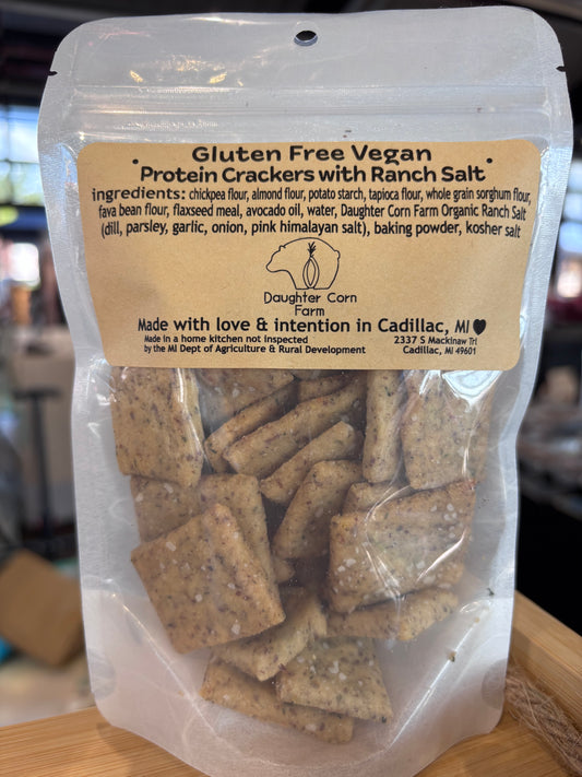 Gluten Free Vegan Protein Crackers